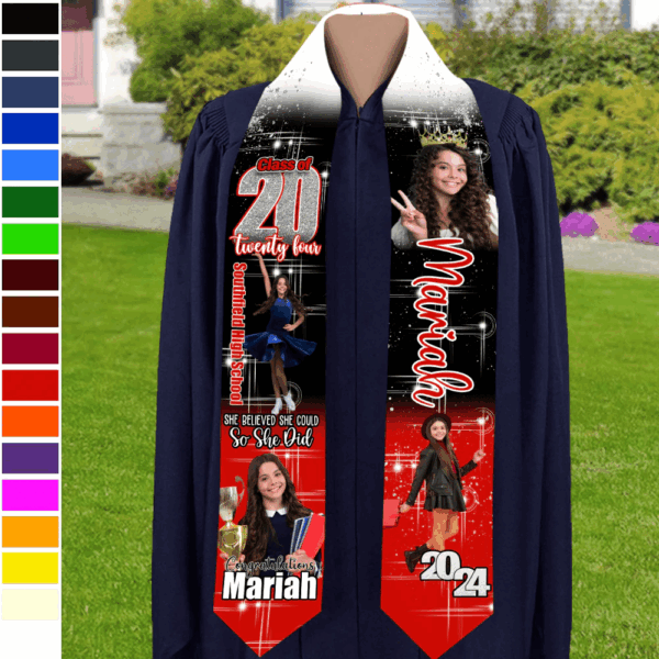 Country Flag Class of 2025 Stoles Sash