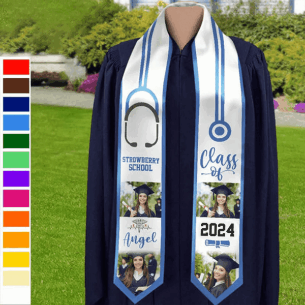 Class of 2024 Triangle Stoles For Graduation Day, Graduation Gift, Senior Gift