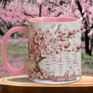 Grandkids Make Life More Grand - Personalized Grandma Accent Mug